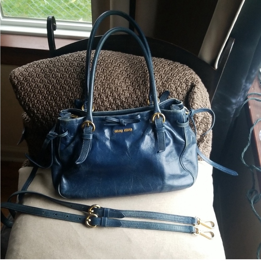 Miu Miu bow vitello purse
